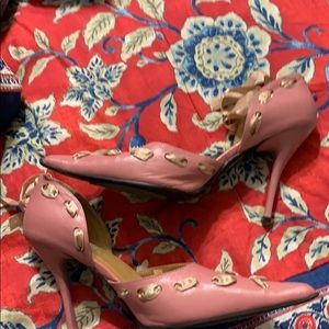 Bakers pink comfy heels